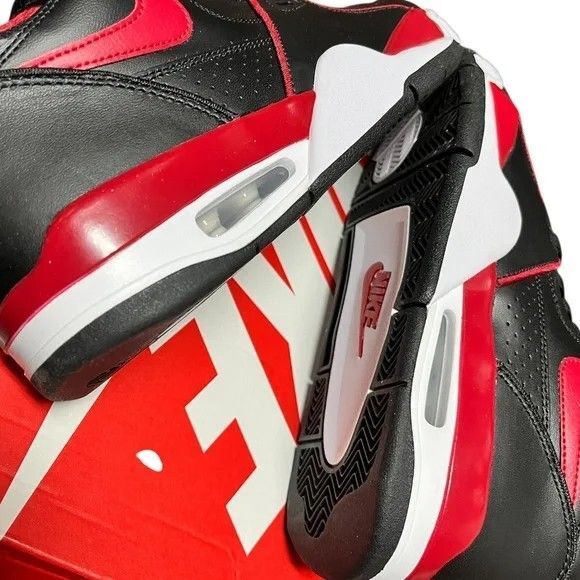 Nike Air Flight 89 Low Top Sneakers Men in White Red & Black Men’s 9.5 main image 8